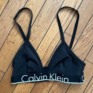Calvin Klein Black Triangle Bralette
